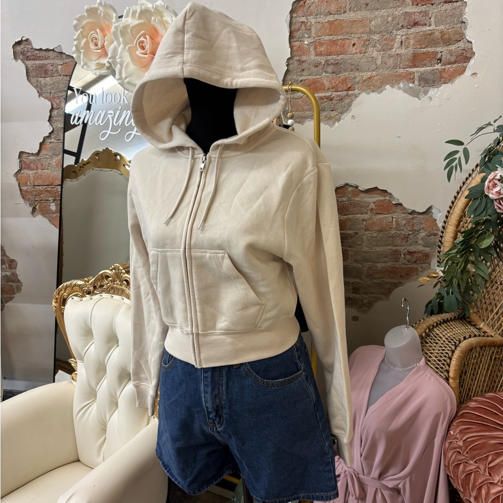 Cream Hoodie